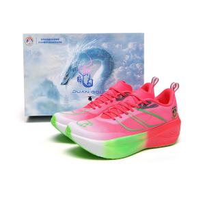 Кроссовки для марафона с мягкой подошвой, износостойкие, легкие, нескользящие, унисекс, Snake Baby DUANGOU, Pink Green