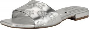 Женские сандалии Calvin Klein Traven Flat, Silver Metallic Leather 040