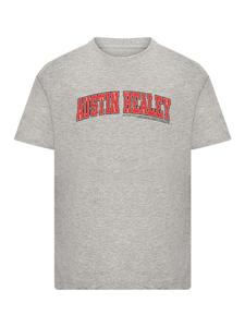 Футболка колледжа Остина Хили British Motor Heritage серого цвета в крапинку F4NT4STIC