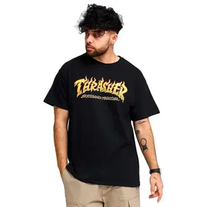Футболка с коротким рукавом Thrasher Fire, черный