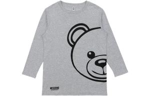 Футболка женская серая MOSCHINO