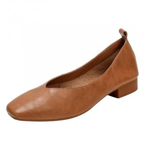 JIUXINGDAO Коричневые женские туфли-лодочки, цвет Brown