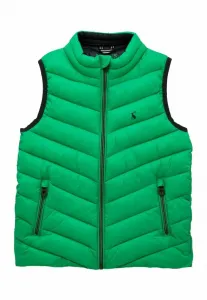 Свободный крой, водонепроницаемый, утепленный жилет из крофтона на молнии. Joules, Bright Green