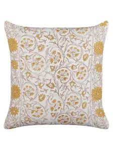 Декоративная подушка Beliani Deko CALATHEA, цвет weiß/gelb/braun