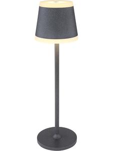 Настольная светодиодная лампа "Ридли" антрацитового цвета - (В)38,5 x Ø 11 см