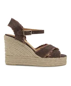 Сандалии на танкетке с каблуком 11 см Castaã±Er, коричневый