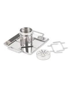 Вертикальная жаровня для курицы Endurance, 25 x 18 см Rsvp International, серебряный