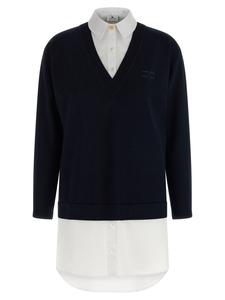 Многослойное платье Elisabetta Franchi, синий