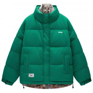 Пуховик Unisex Thickened Jeep, зеленый "cold-resistant thermal, quality upgraded"