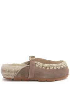 Mou мюли с овчиной, серый