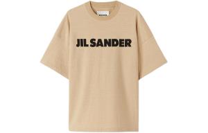 Футболка с принтом логотипа JIL SANDER, Light Umber