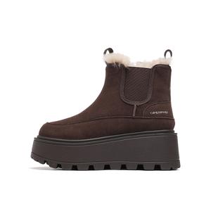 Короткие зимние сапоги для женщин CARDANRO, коричневый