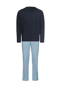 Мужская пижама с v-образным вырезом и эластичной резинкой на талии CALIDA, цвет Dolphin Blue