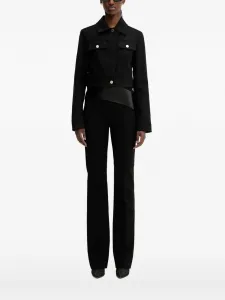 Укороченный жакет на пуговицах Sportmax, черный