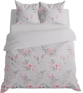 Постельное белье 160х200 хлопок сатин цветы азалии MARKIZETA HOME