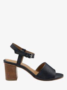 Босоножки из натуральной кожи henty на массивном каблуке Ravel, темно-синий