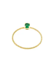 Кольцо из желтого золота с изумрудом Wouters & Hendrix Gold, золотой