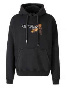 Толстовка с графическим принтом Off-White, черный