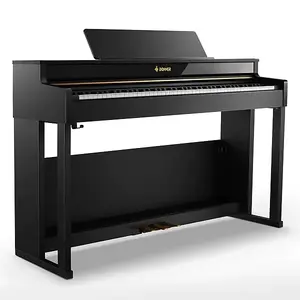 88-клавишное профессиональное вертикальное цифровое пианино с прогрессивным молоточковым механизмом и полной взвешенностью клавиш Donner