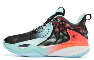 Низкие детские баскетбольные кроссовки для подростков QIAODAN, черный/синий