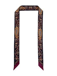 Шелковый шарф с узором пейсли ETRO, синий