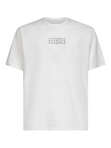 Футболка из хлопка с рисунком в виде цифр MM6 Maison Margiela, белый