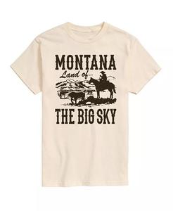 Мужская футболка с короткими рукавами Hybrid Apparel Montana Land of Big Sky AIRWAVES, бежевый