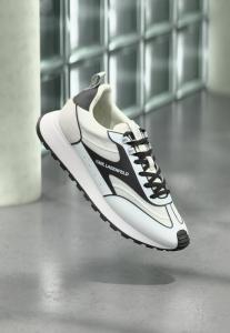 Кроссовки KARL LAGERFELD KAIRO VINYL LACE, White/Black/White