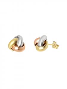 Серьги-треугольники из золота 375 пробы Lucardi