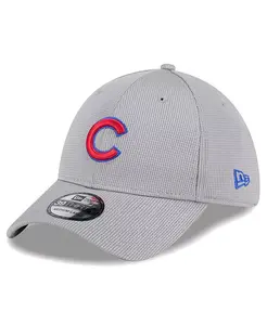 Мужская серая бейсболка Chicago Cubs Active Pivot 39THIRTY Flex New Era
