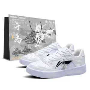 Кроссовки для скейтбординга Li-Ning Floating Boat с противоскользящей и износостойкой подошвой, низкие, унисекс, белый