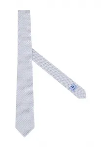 Галстук с геометрическим узором Boggi Milano, Orange