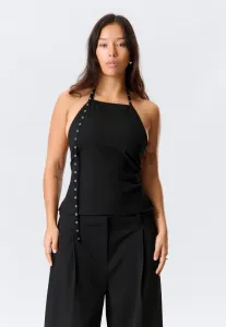 Верхняя часть с люверсами Weekday, Black