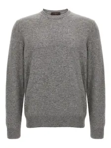 Шерстяной свитер Zanone, серый