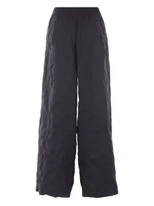 Мятые брюки-палаццо Maria Calderara, черный