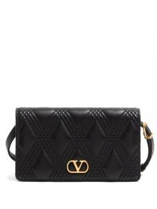 МИНИ-СУМКА ЧЕРЕЗ ПЛЕЧО QUILTIE 67 ИЗ СТЕГАНОЙ КОЖИ НАППЫ Valentino Garavani, черный