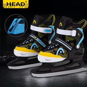 HEAD OVER HEELS детские коньки для фигурного катания с регулируемыми лезвиями, черные, размер M [31-36], длина стопы 18-20.5C