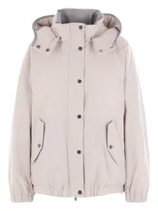 Пуховик со съемным капюшоном Brunello Cucinelli, розовый