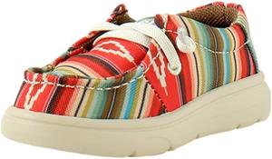 Детские повседневные туфли Ariat Lil' Stompers с принтом буффало, Multicolored (Serape)