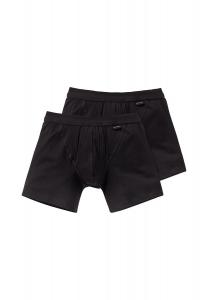 Комплект из 2 шт., шорты/брюки в стиле ретро, ​​аутентичные предметы первой необходимости из хлопка SCHIESSER, черный