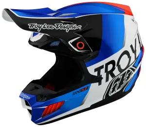 Квалификационный внедорожный шлем Troy Lee SE5 Troy Lee Designs, белый/синий