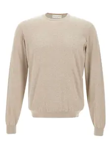 Свитер с круглым вырезом и длинными рукавами Filippo De Laurentiis, нейтральный