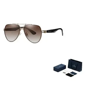 Авиаторские солнцезащитные очки для мужчин plate and metal tr90 Maserati