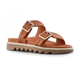 Женские сандалии Nifty из коричневой кожи с пряжкой и ремешком ZAP1002 Cougar