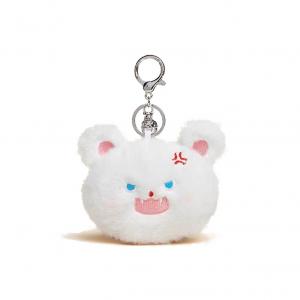Плюшевый кулон с растущим пушистым котенком, свирепые милые брелоки для кукол, рождественская коробка высотой 7 см X3COMMUNE, белый
