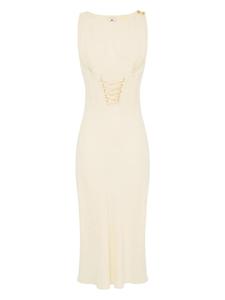 Платье с корсетными деталями Elisabetta Franchi, нейтральный