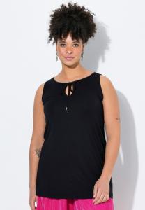 Топ AUSSCHNITT MIT SCHLITZ UND BAND MIAMODA, черный