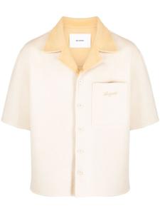 Axel Arigato трикотажная рубашка поло с вышитым логотипом, нейтральный цвет