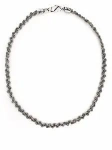 Плетеное колье Emanuele Bicocchi, серебяный