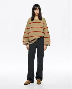 Женские прямые брюки без пояса, однотонные Bimba y Lola, темно-серый